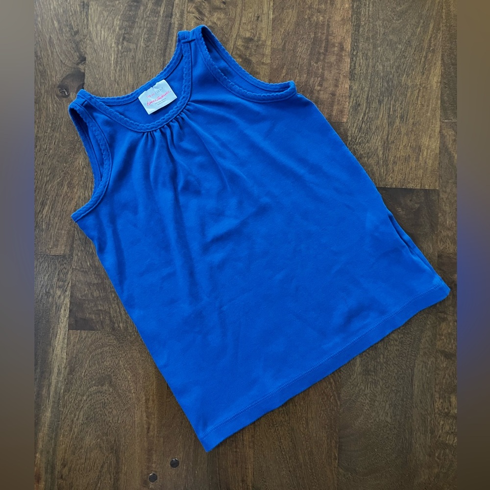 EUC Hanna Andersson Blue Tank Size 6-7